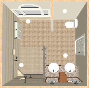 3D Rendering - Accessible Bathroom