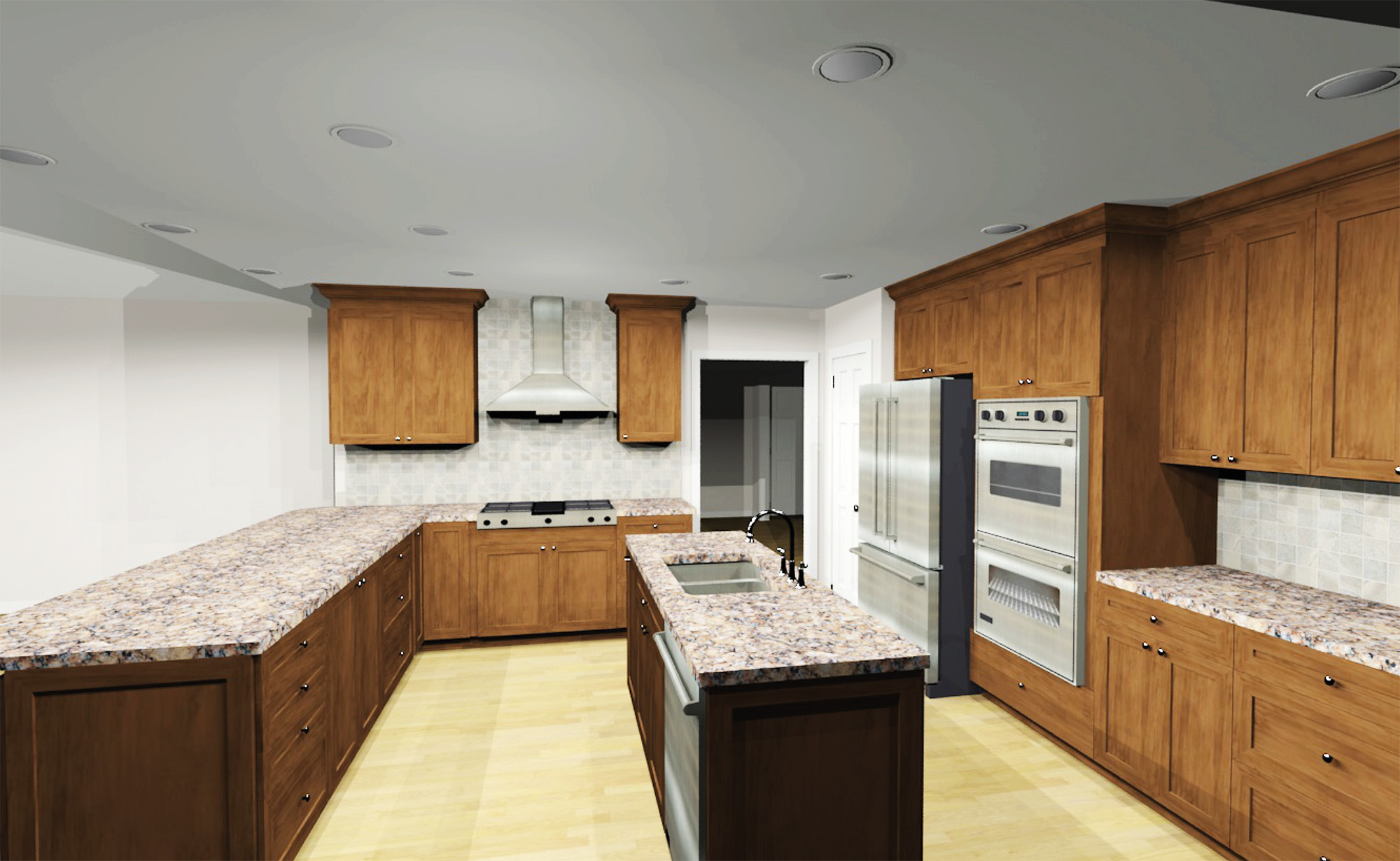 Accessible Kitchen - 3D Rendering