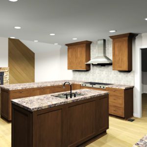 Accessible Kitchen - 3D Rendering