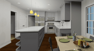 3D Rendering of Kitchen