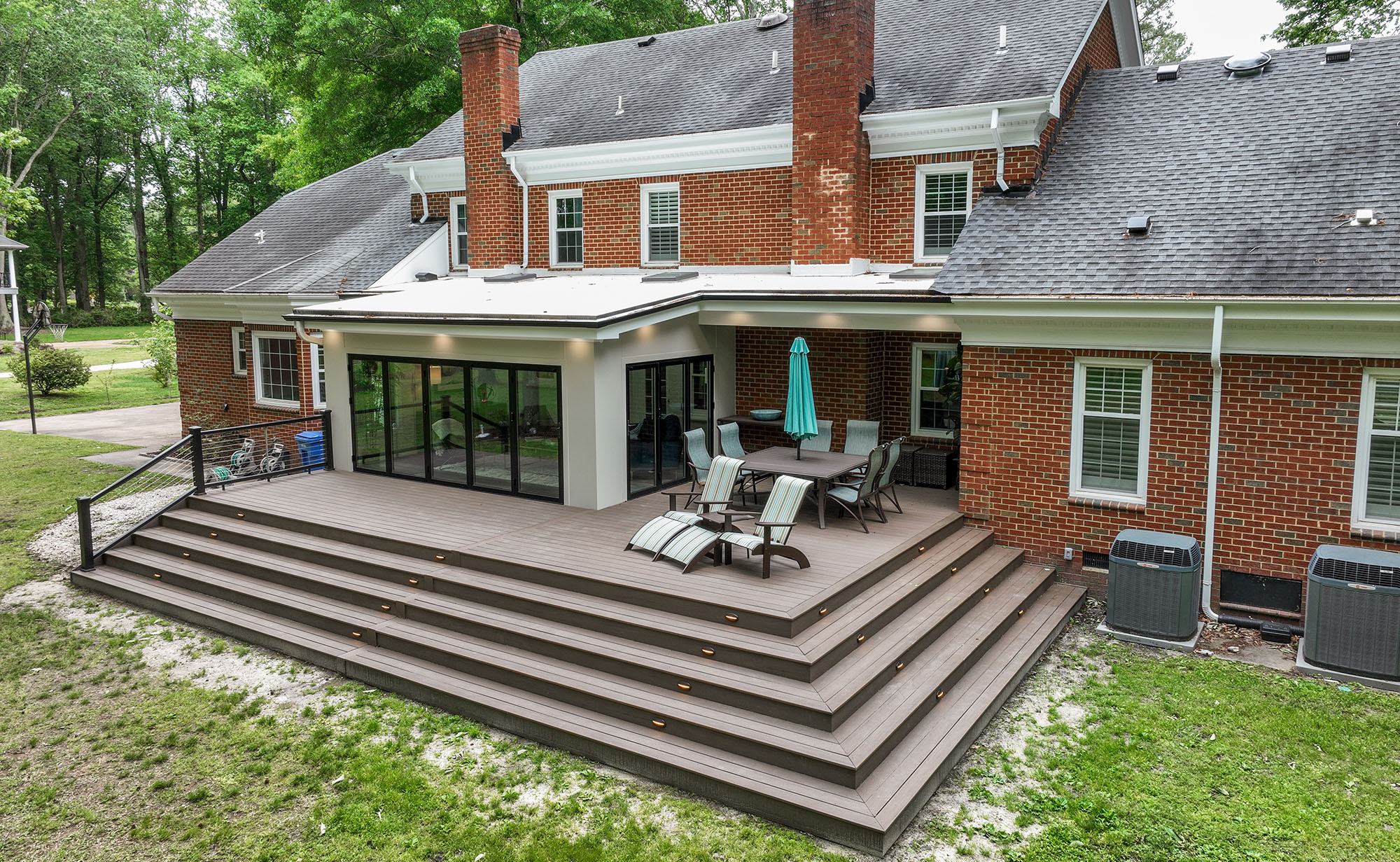 Sunroom Addition with composite deck