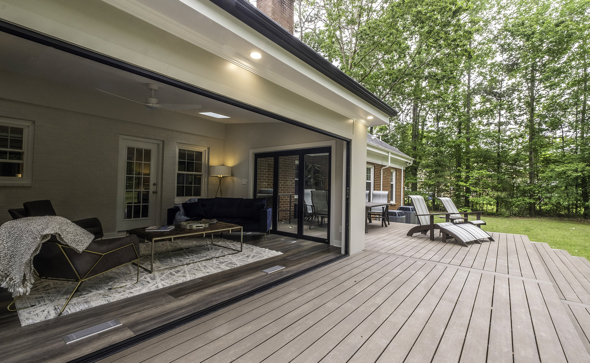 Sunroom Addition and composite deck