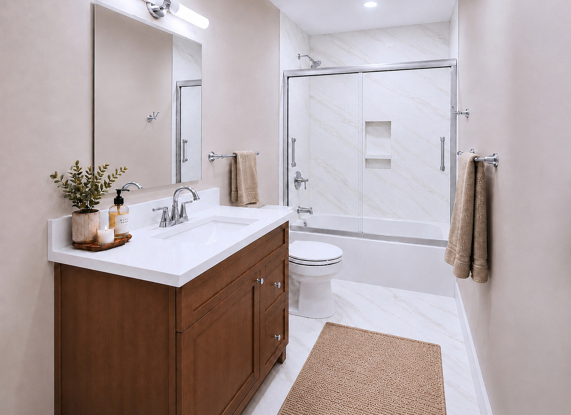Harris Signature Bath, Level 2 in Classic with Chrome Fixtures