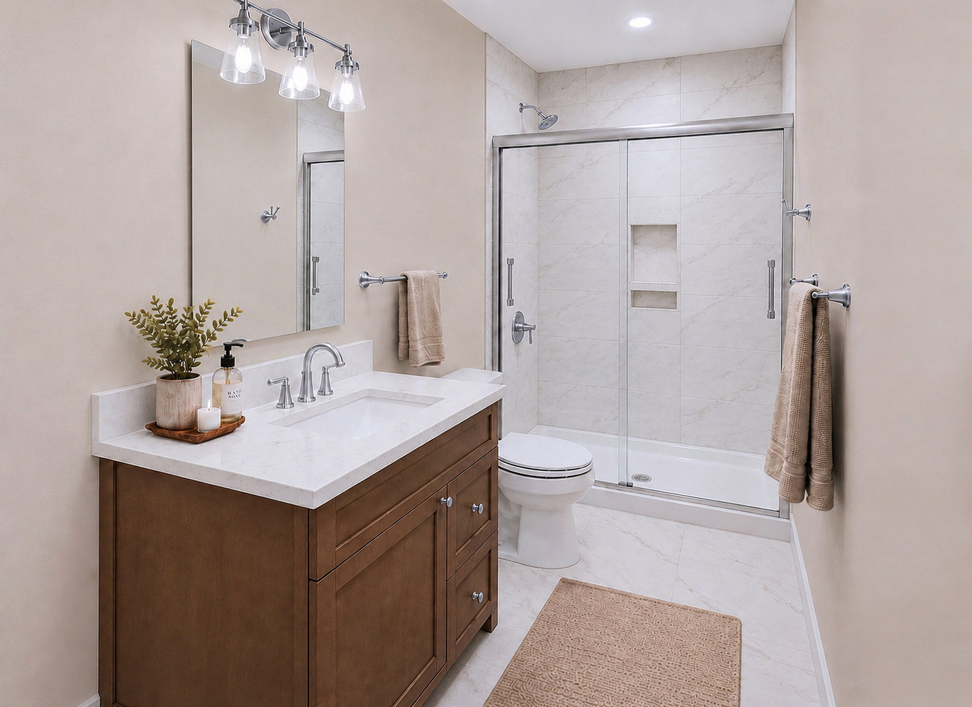Harris Signature Bath, Level 3 in Classic with Chrome Fixtures